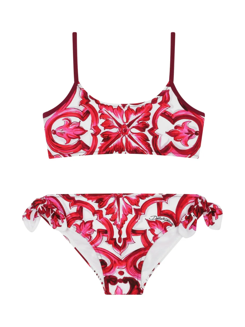 

Бикини с принтом Majolica Dolce & Gabbana Kids, красный