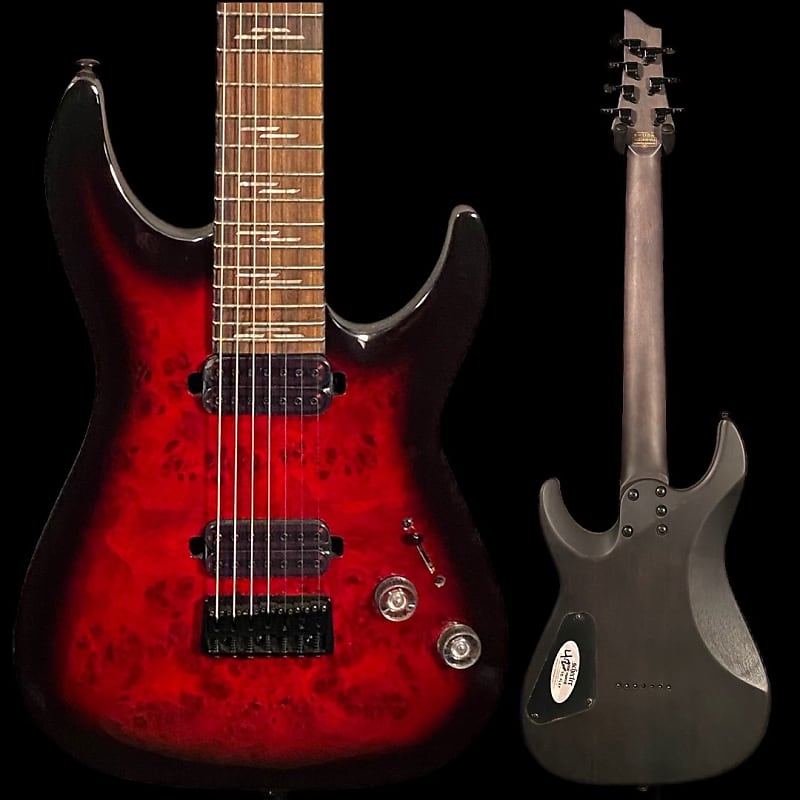 

Электрогитара Schecter Omen Elite-7 Electric Guitar - Black Cherry Burst