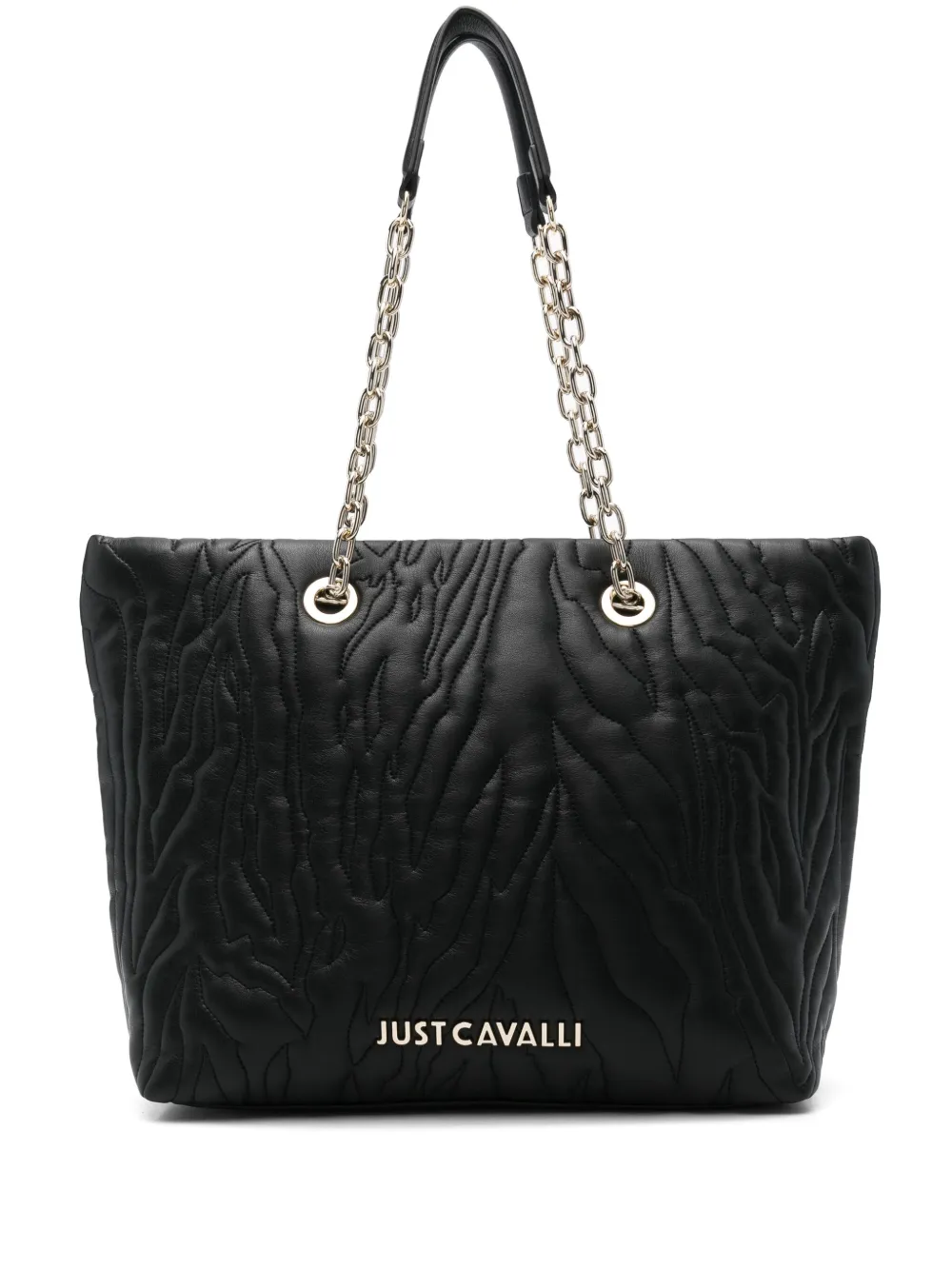 

Стеганая сумка-тоут Just Cavalli, черный