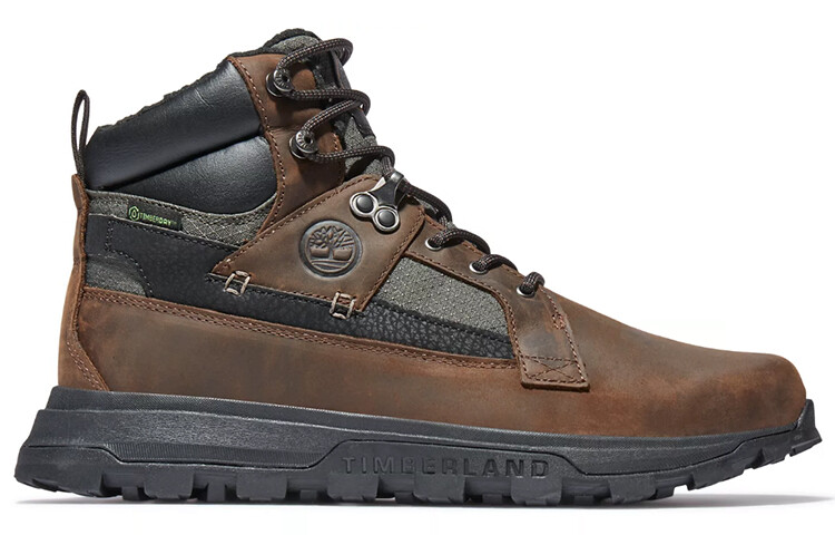 Мужские уличные ботинки Timberland Treeline комбинированные высокие, черный/коричневый — фото 2