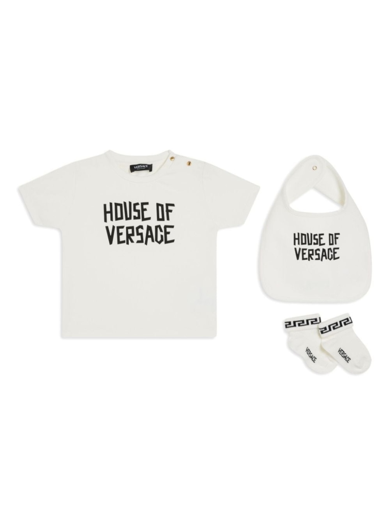 

Versace Kids комплект футболок с логотипом, белый