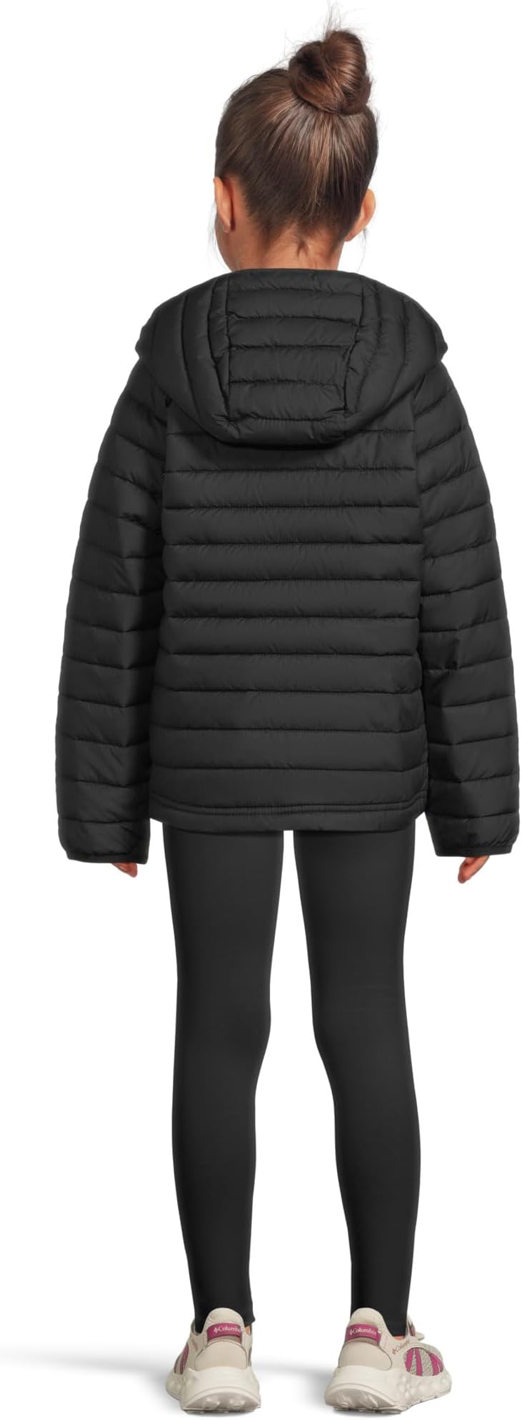 Куртка Columbia Kids Powder Lite II Hooded Jacket, черный — фото 2