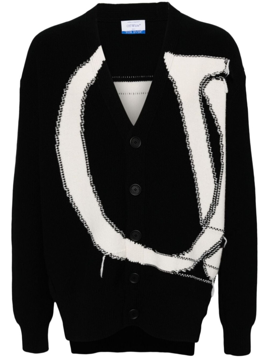 

Off-White шерстяной кардиган, черный