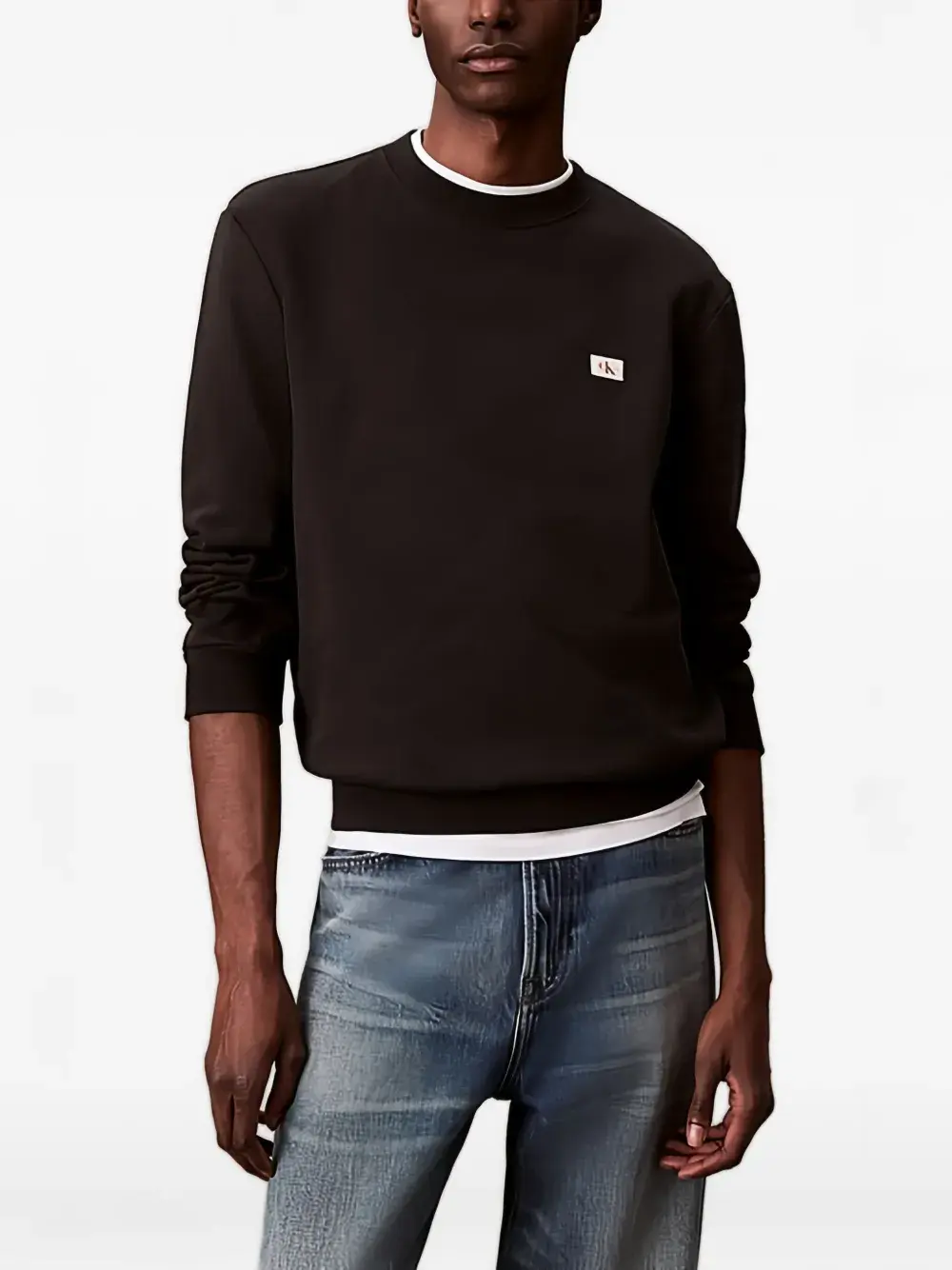 

Толстовка с нашивкой-логотипом Calvin Klein, черный