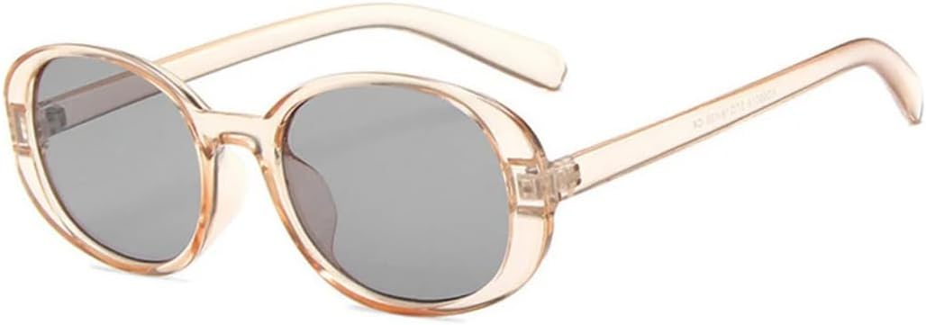 

Солнцезащитные очки с защитой UV400 | Легкая овальная оправа, цветные линзы | Для женщин и мужчин, для занятий спортом на открытом воздухе и вождения DSVIGF, Champagne Gray