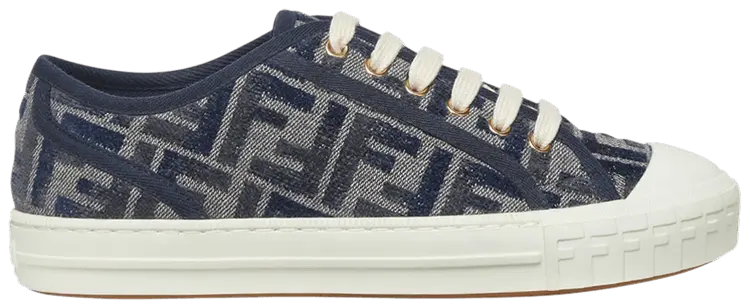 Кроссовки Fendi Wmns FF Motif Domino 'Denim', синий