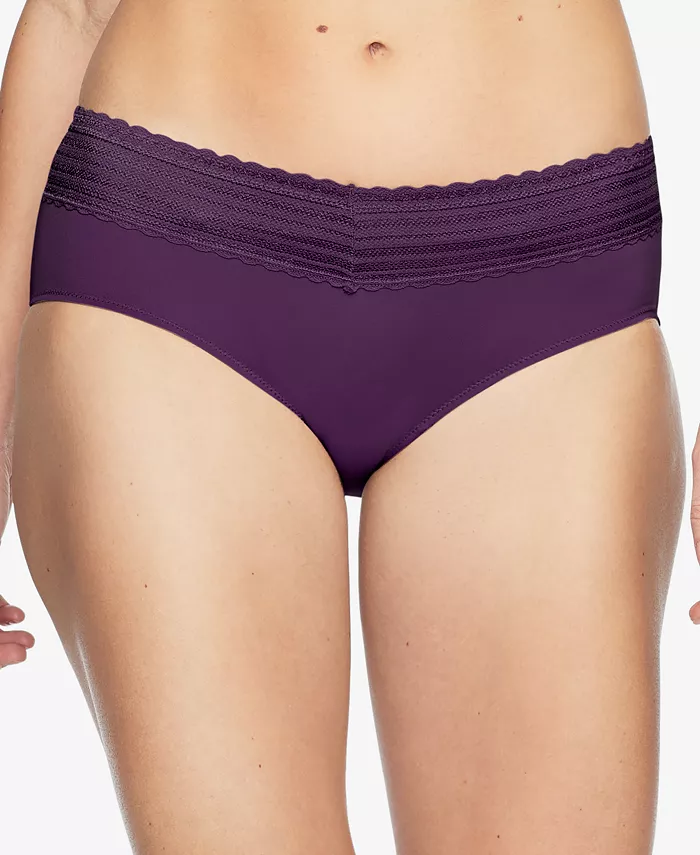 

Трусики-хипстеры Warners No Pinching, No Problems Dig-Free Comfort Waist с кружевом и микрофиброй 5609J Warner's, фиолетовый