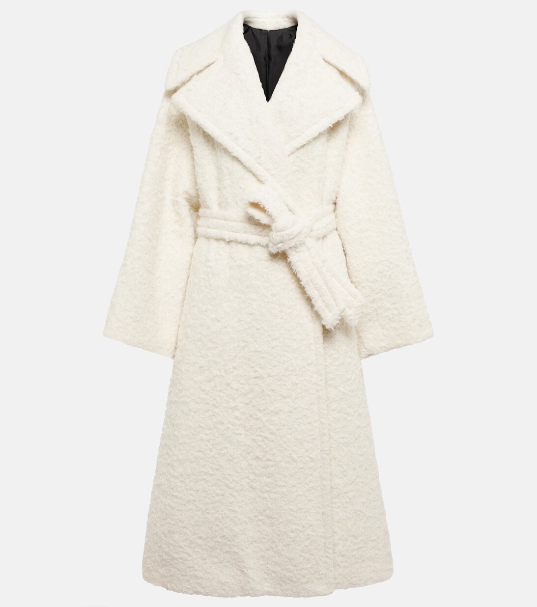 

Пальто из шерсти альпаки и хлопка ALAÏA, белый