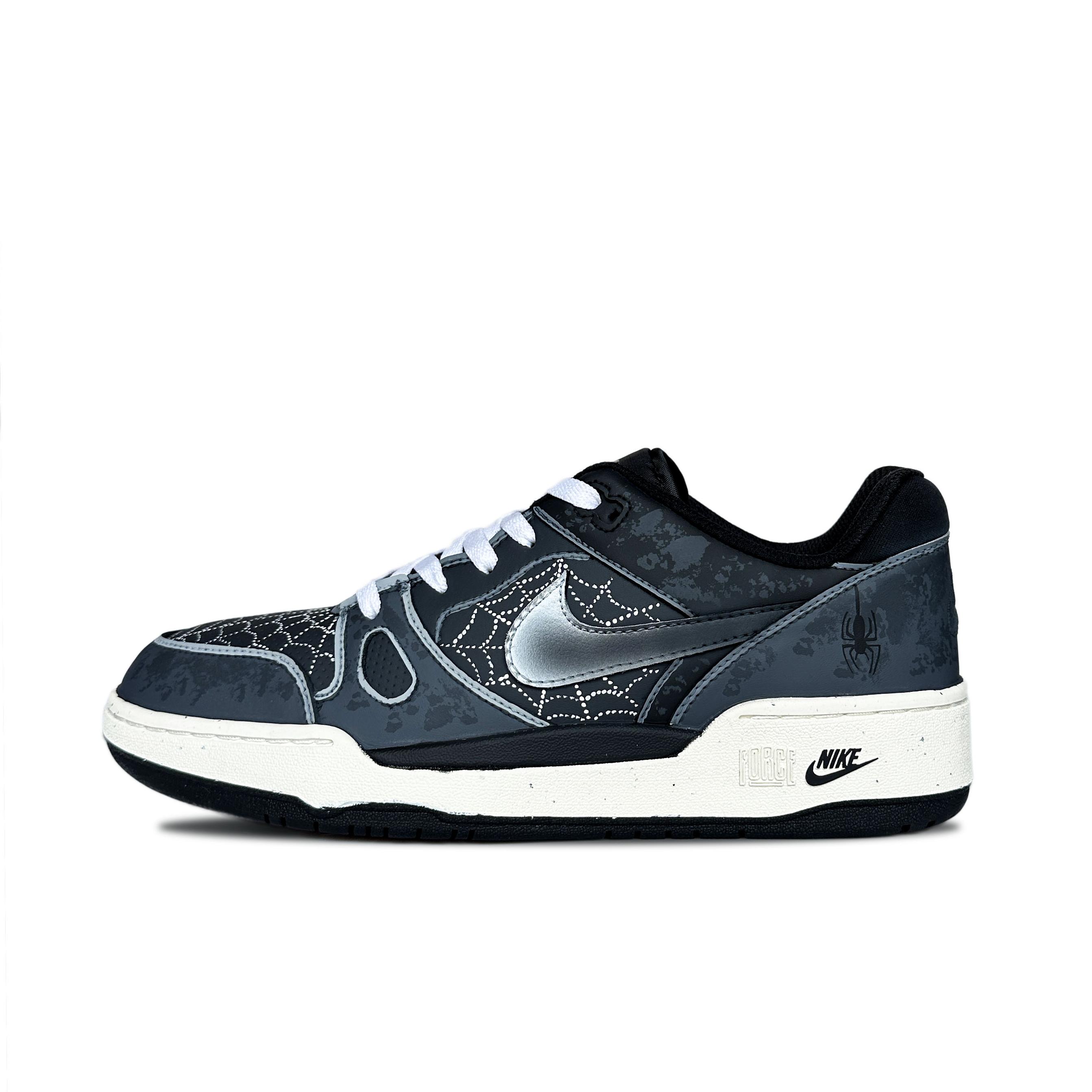 

Кроссовки Nike Full Force Skateboarding Shoes Men Low-top Black/white/gray, черный