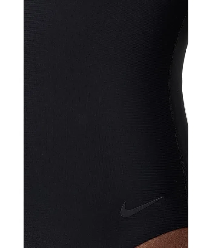 Купальник слитный Hydralock Luxe V-neck One Piece Nike, Black — фото 4