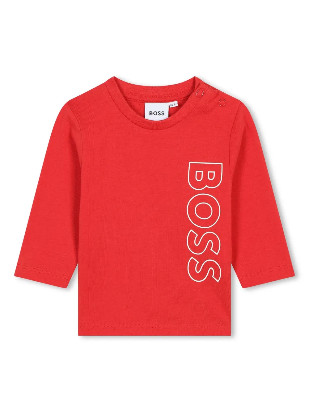 

Футболка с логотипом BOSS Kidswear, красный