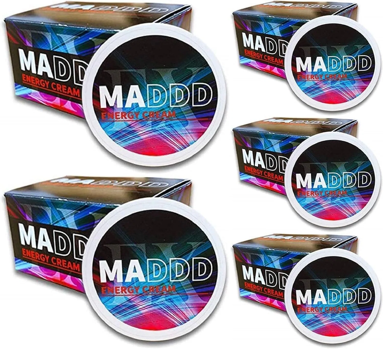 Крем для тела MADDD EX, набор 5 шт., 50 г
