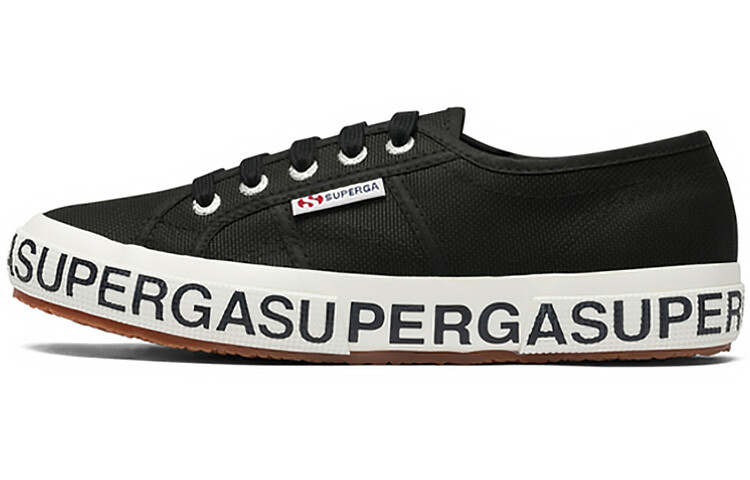 

Кеды унисекс с низким верхом черного цвета Superga