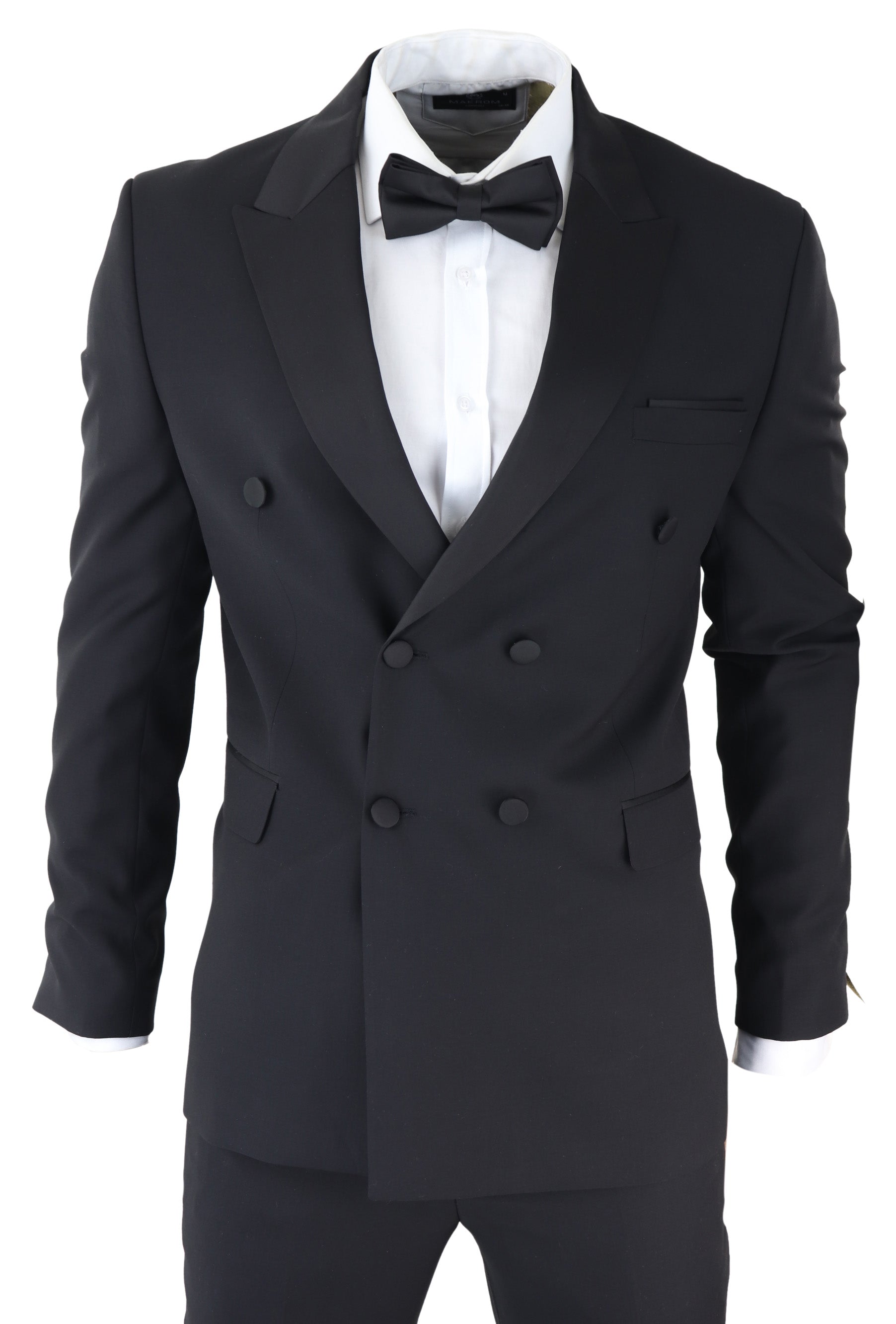 

AK-22 Твидовый костюм-тройка в елочку TruClothing, черный