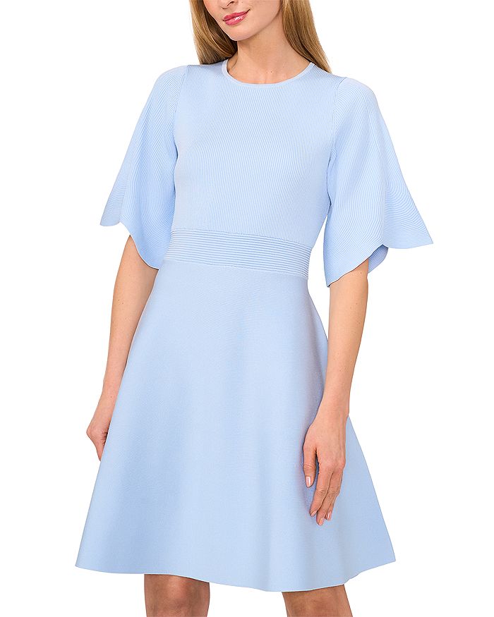 

Мини-платье с расклешенными рукавами Ted Baker, синий