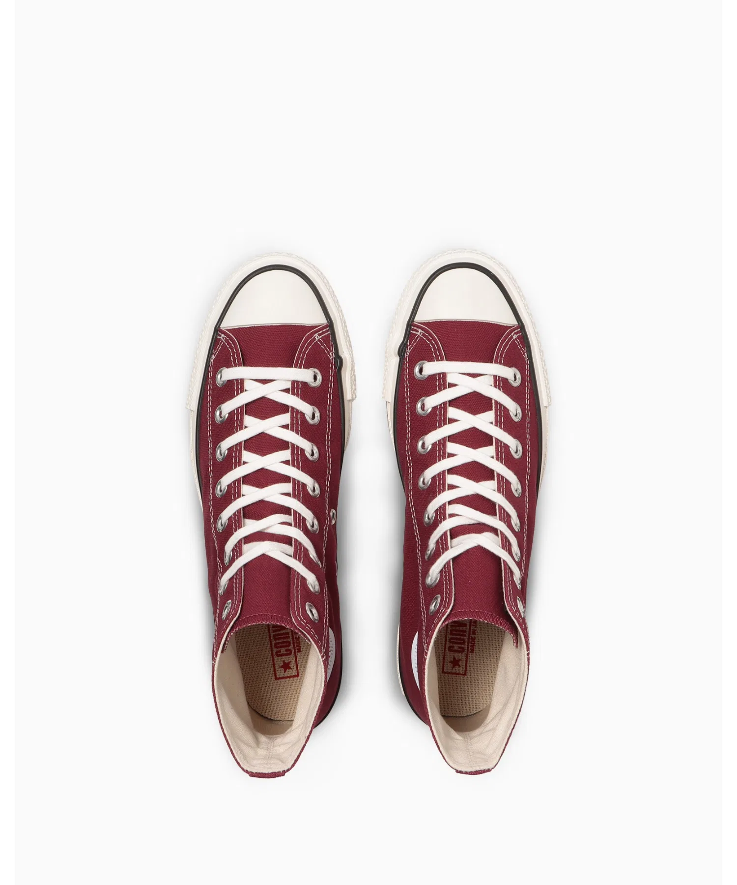 Унисекс высокие кеды CONVERSE ALL STAR J HI бордовые — фото 4