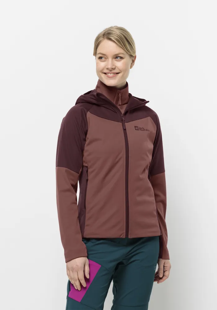 

Куртка Jack Wolfskin "BRISSTAL HOODY W", с капюшоном, цвет Apple-Butter
