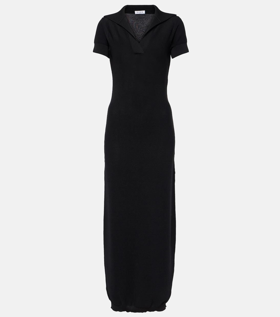 

Полупрозрачное платье-поло Alaïa, Noir Alaia