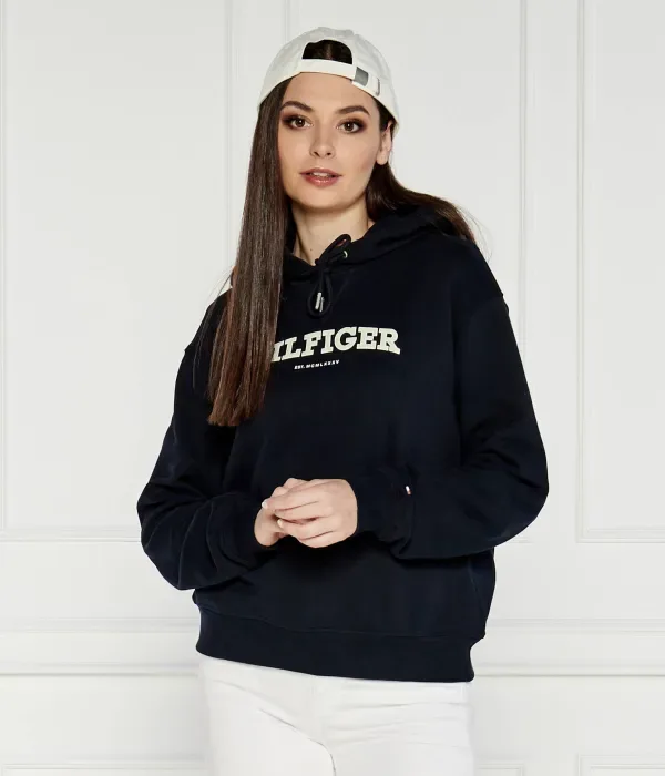 Толстовка REG MONOTYPE FLOCK regular fit Tommy Hilfiger, темно-синий — фото 3