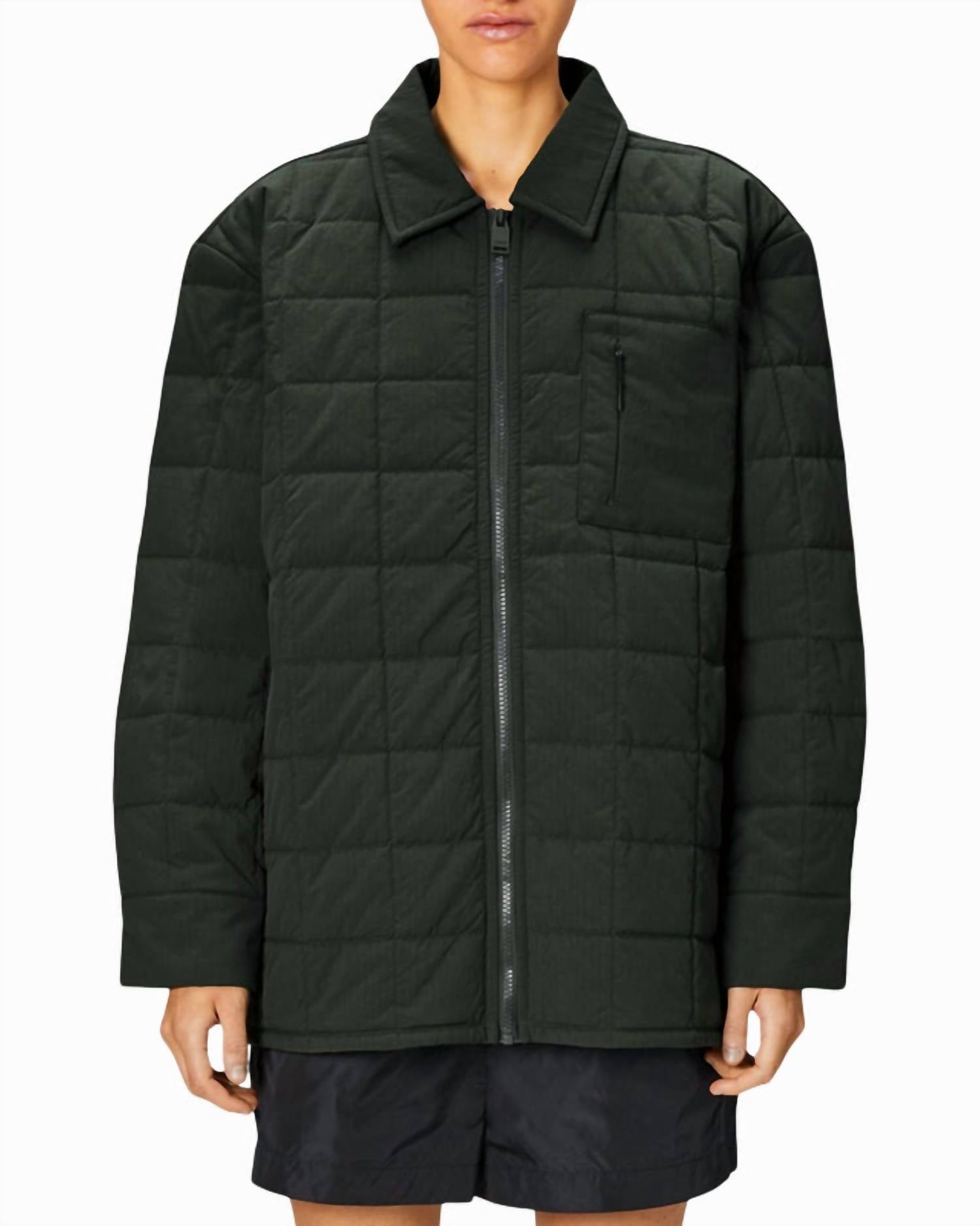 

Унисекс Giron Liner Overshirt зеленого цвета Rains, зеленый