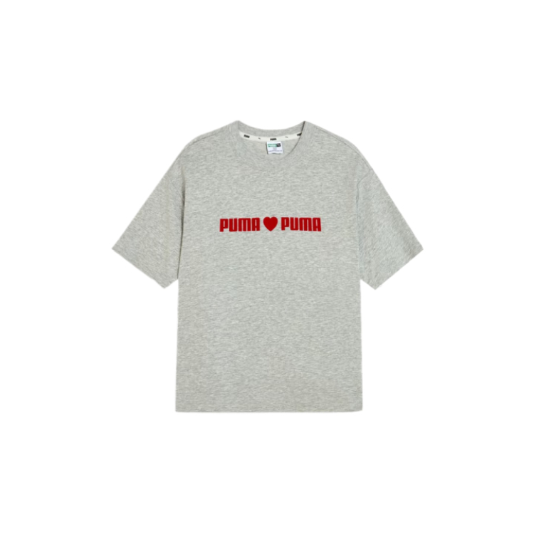

Футболка для детей с круглым вырезом тонкая PUMA, серый