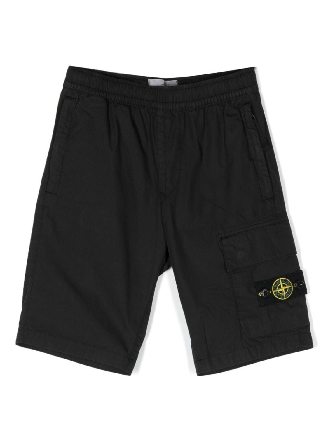 

Stone Island Junior шорты с нашивкой-логотипом, черный