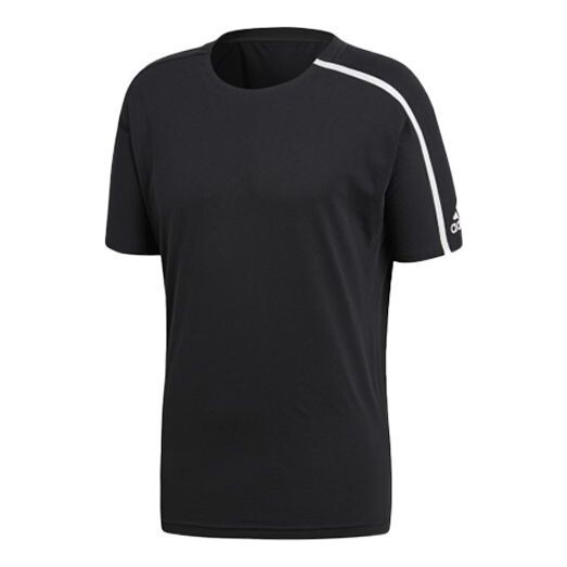 

Футболка sports round neck z.n.e. tee 'black white' Adidas, черный
