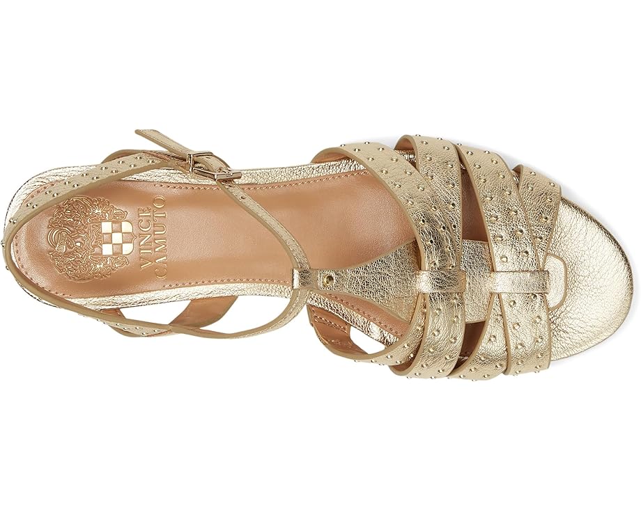Сандалии Vince Camuto Chaya Studded Gladiator Flat Sandals, цвет Egyptian Gold — фото 2