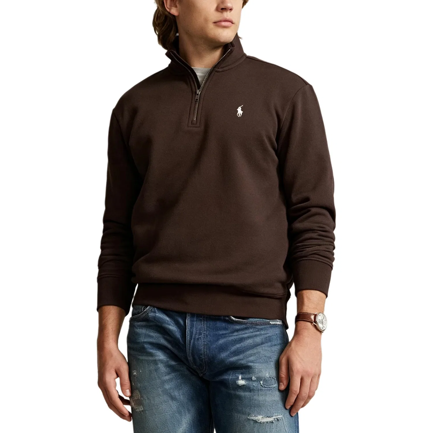 Свитшот SS26 Classic Version мужской Polo Ralph Lauren, Coffee Brown — фото 3