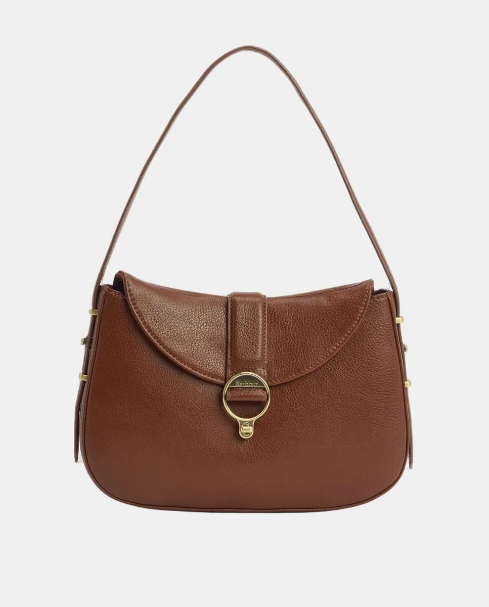 

Кожаная сумка через плечо Barbour, коричневый