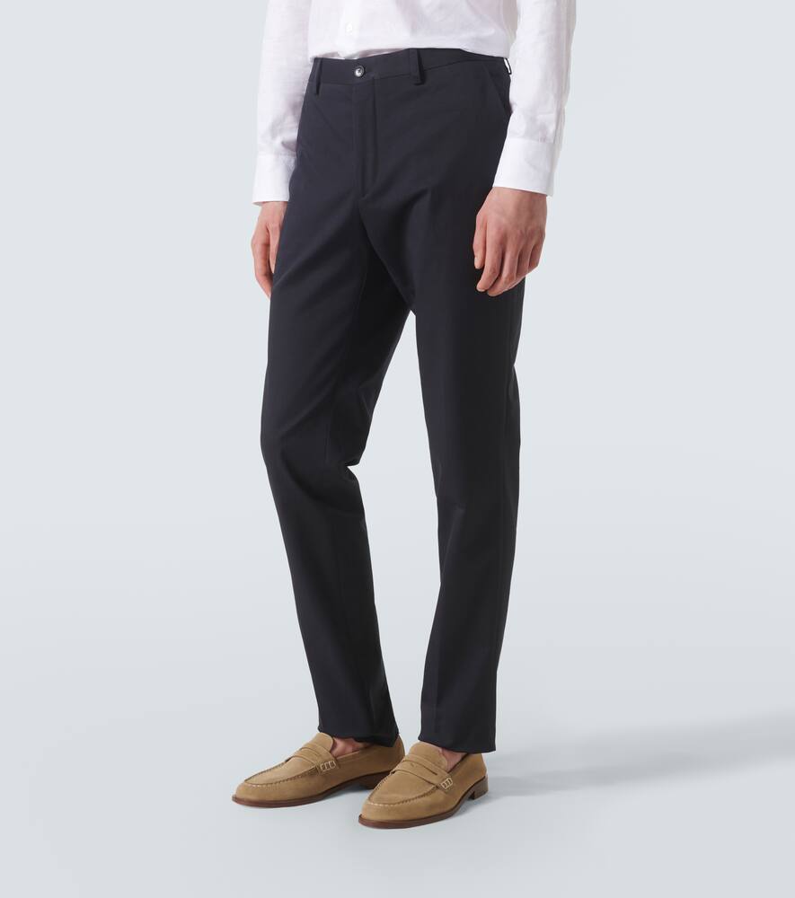 Хлопковые джинсы жаккард с цветочным принтом Etro, Dark Blue — фото 3
