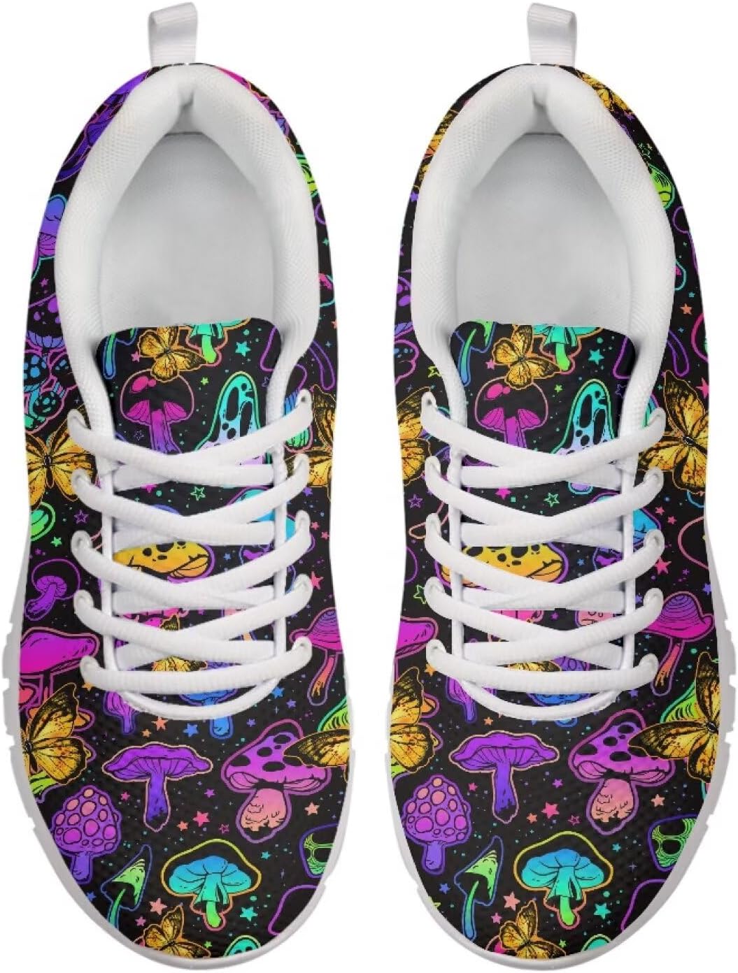 

Женские и мужские кроссовки для бега, модные теннисные кроссовки для тренировок в спортзале, комфортные кроссовки для тенниса, путешествий и прогулок, легкие Getelinseng, Rainbow Mushroom