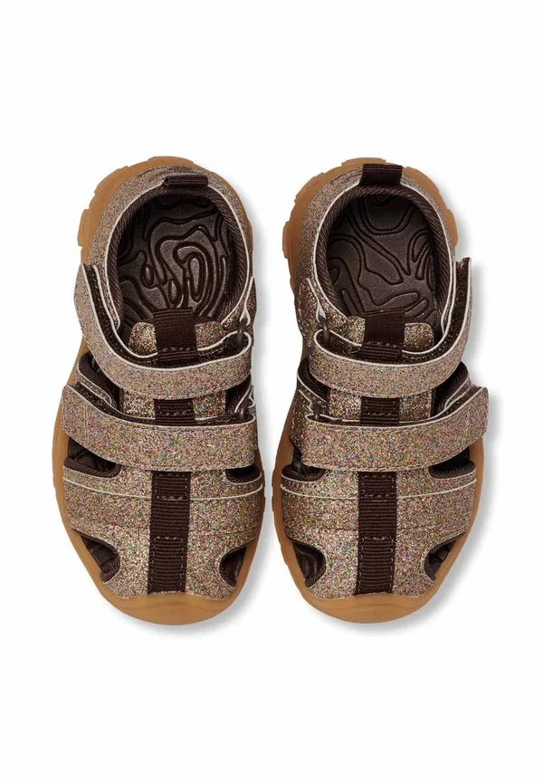 Детские сандалии для ходьбы на липучках Hummel, Multi Colour Brown — фото 3