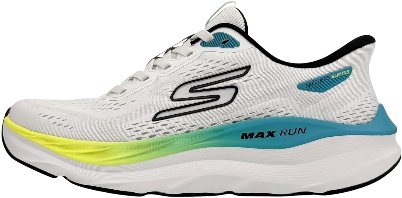 Мужские кроссовки Skechers Max Run Hands Free без шнурков, белый — фото 2