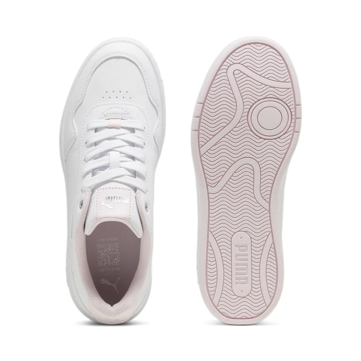 Кроссовки PUMA "Court Classy Sneakers Women", белый — фото 4