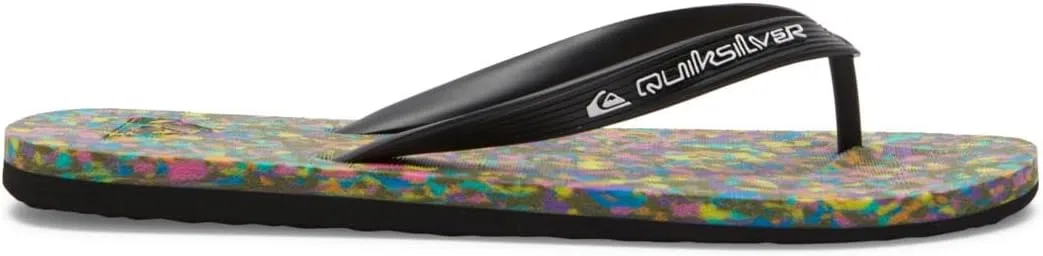 Сандалии мужские из переработанных материалов Quiksilver, Black Blue Black — фото 2