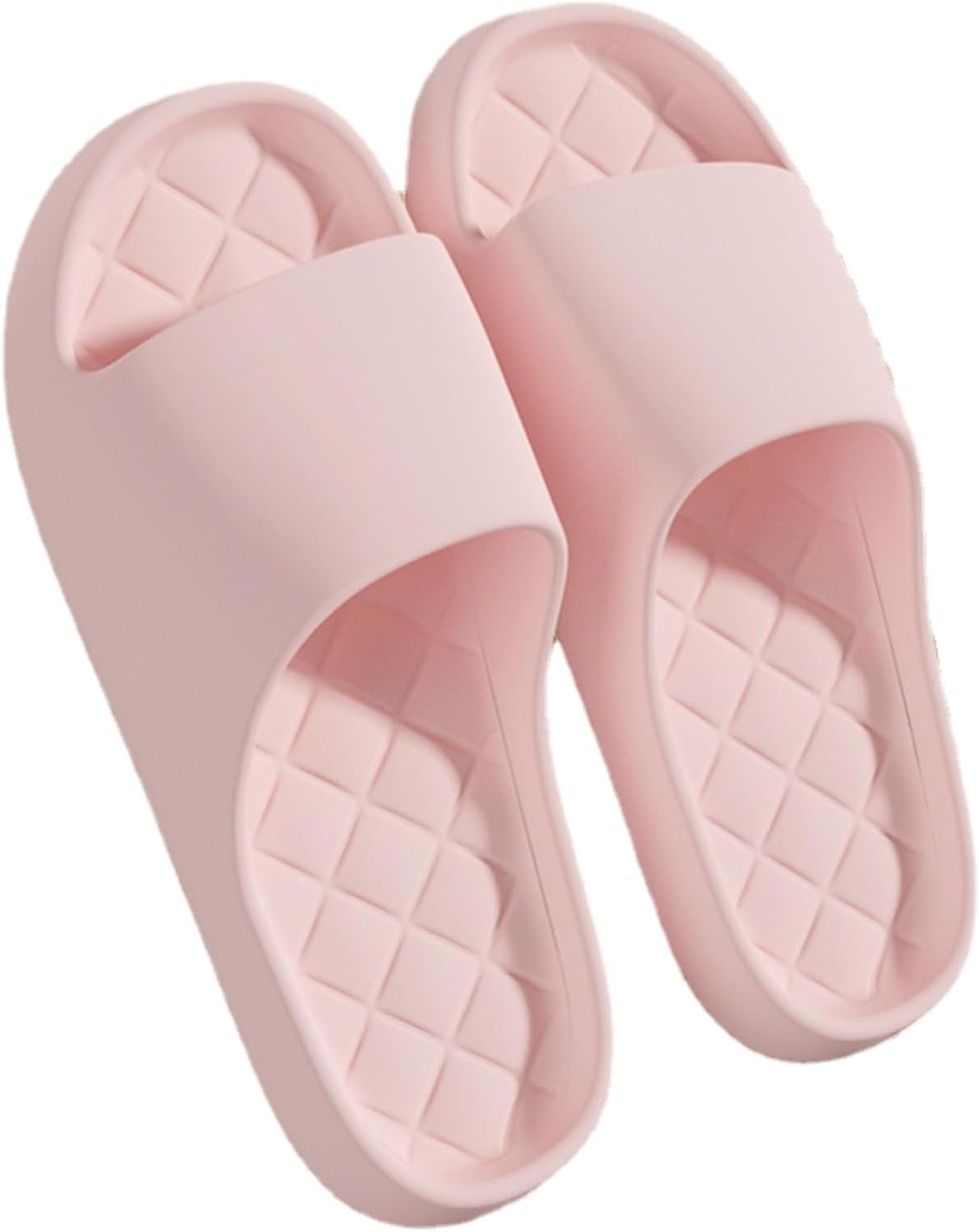 

Клетчатые домашние тапочки-шлепанцы для женщин и мужчин, для ванной комнаты, с утолщенной подошвой, противоскользящие, с мягкой подошвой, обувь для дома, пляжные тапочки, летние сандалии Iwhgrmp, розовый