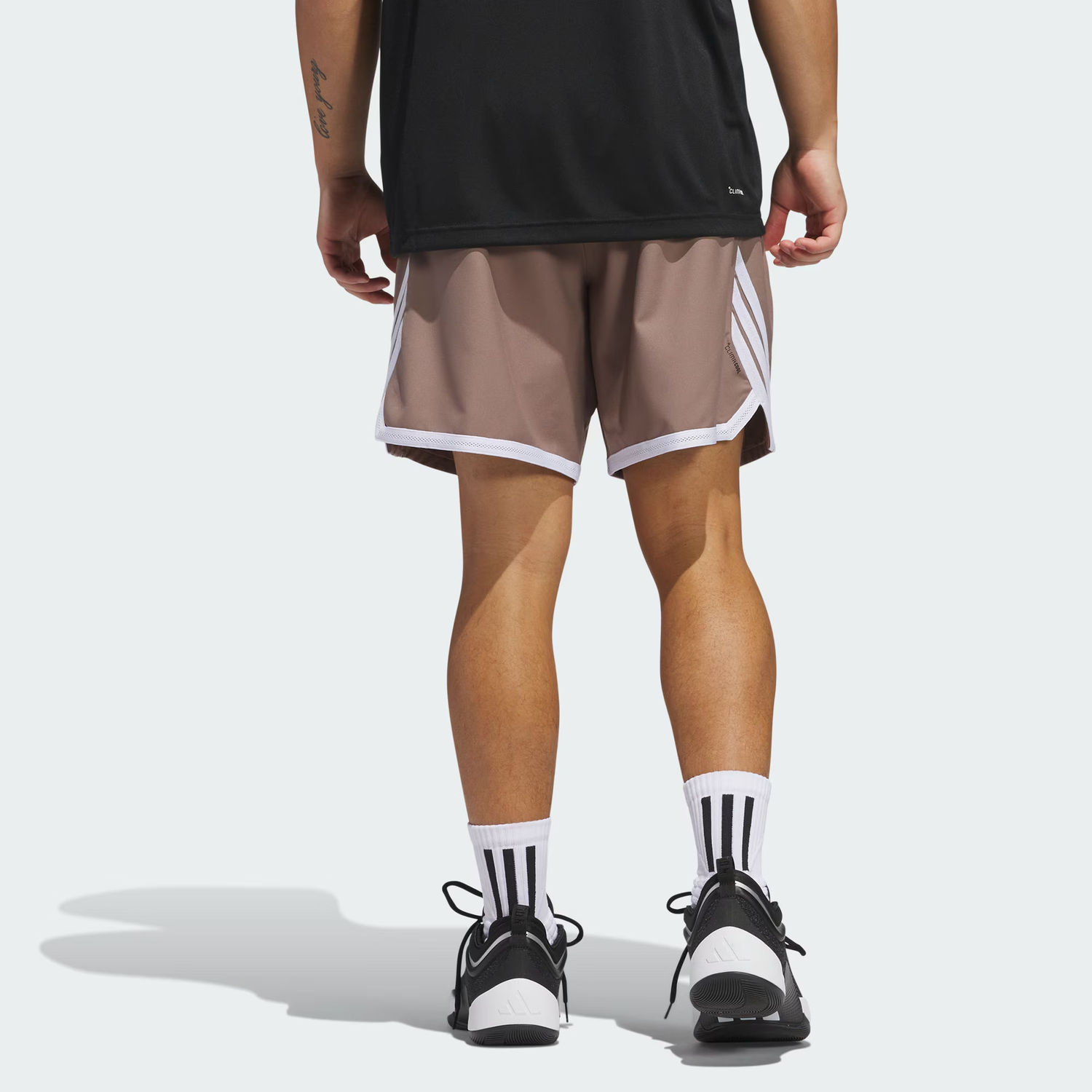 Adidas SS25 баскетбольные шорты мужские Trace Brown — фото 4