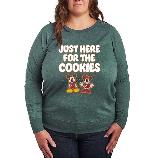 

Футболка с длинным рукавом Mickey & Minnie Mouse plus size Just Here for the Cookies Disney, Heather Green, Зеленый, Футболка с длинным рукавом Mickey & Minnie Mouse plus size Just Here for the Cookies Disney, Heather Green