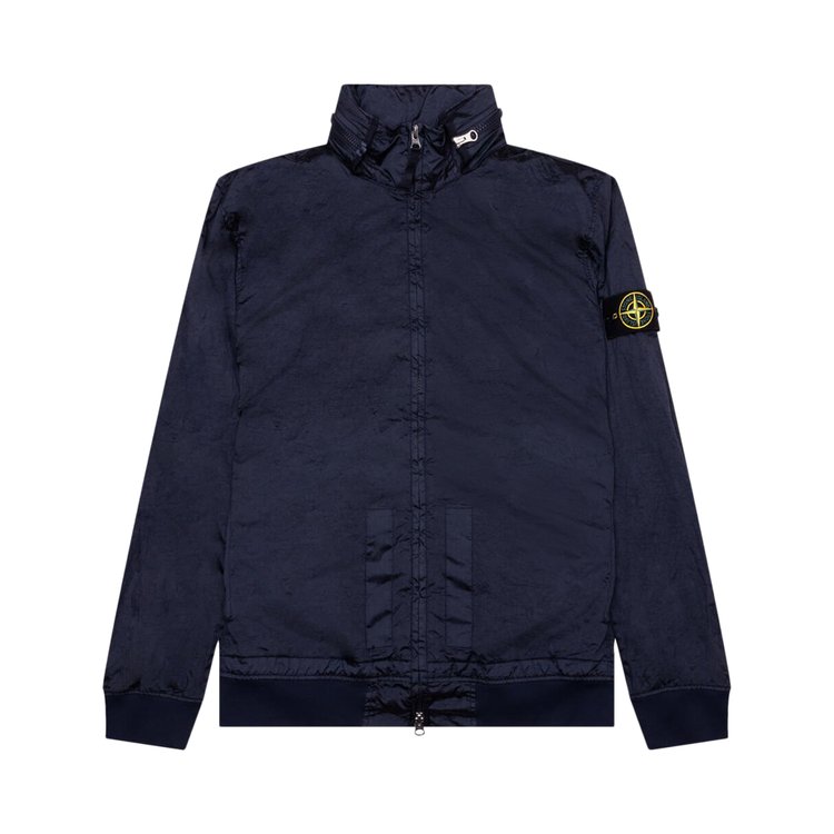 

Куртка Stone Island Waffen Patch Foldable Hooded Zip Up 'Navy Blue', синий