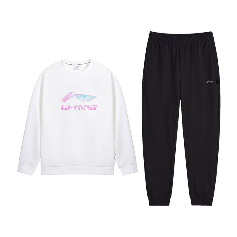 

Li-Ning Casual Sportswear Unisex, белый top+черный pants