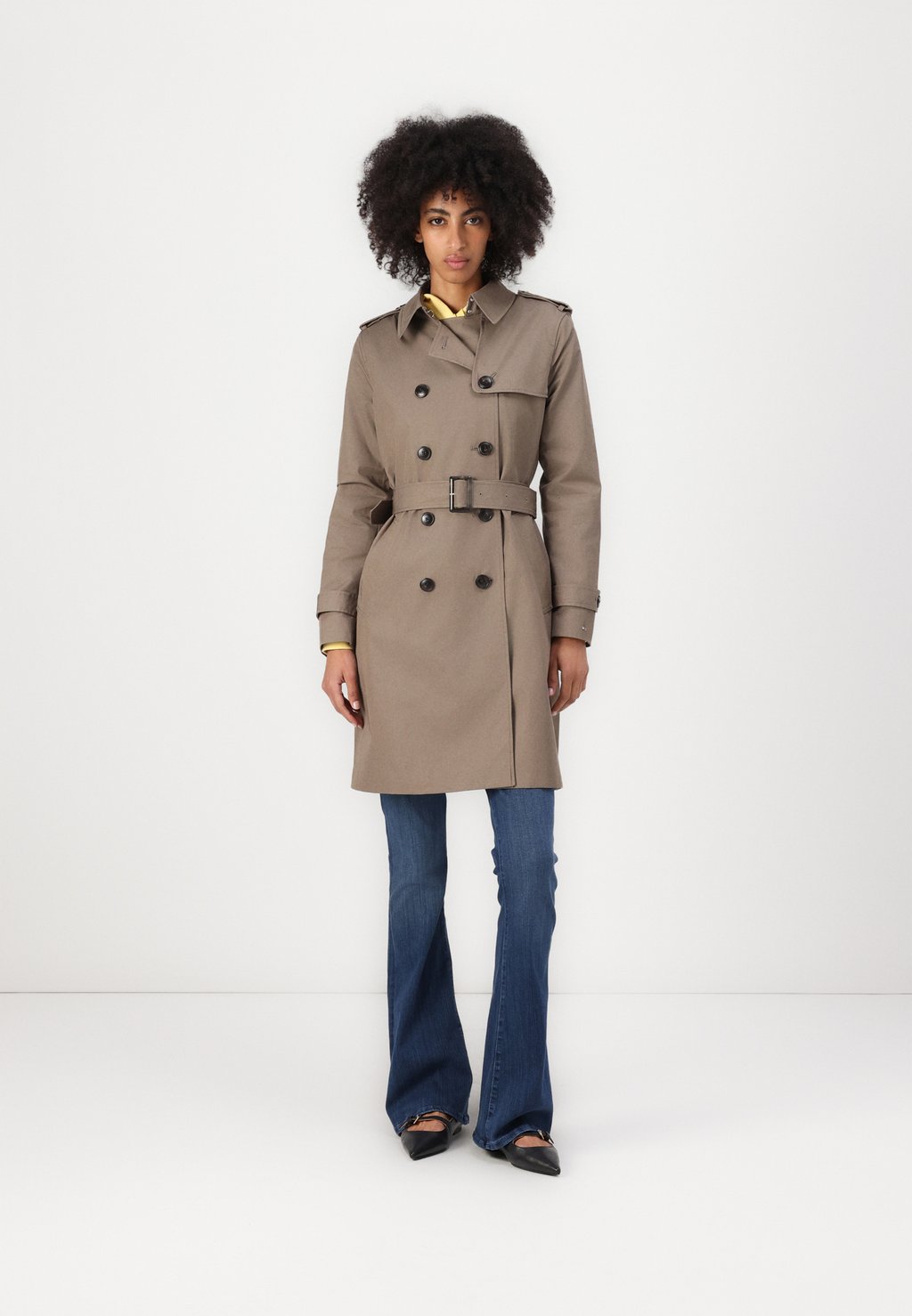 

Тренч SLIM FIT Tommy Hilfiger, коричневый
