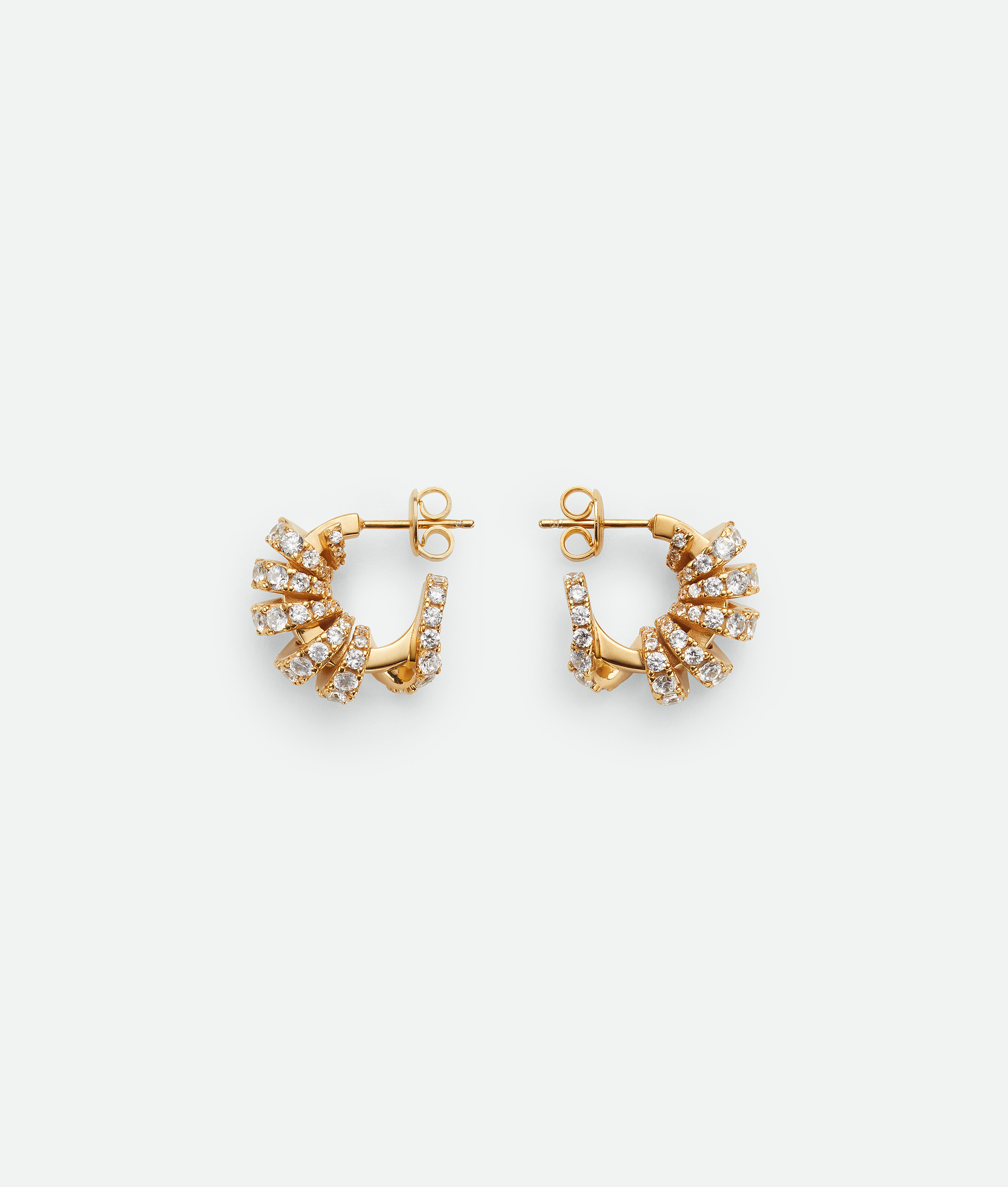 

Twist hoop earrings BOTTEGA VENETA, белый