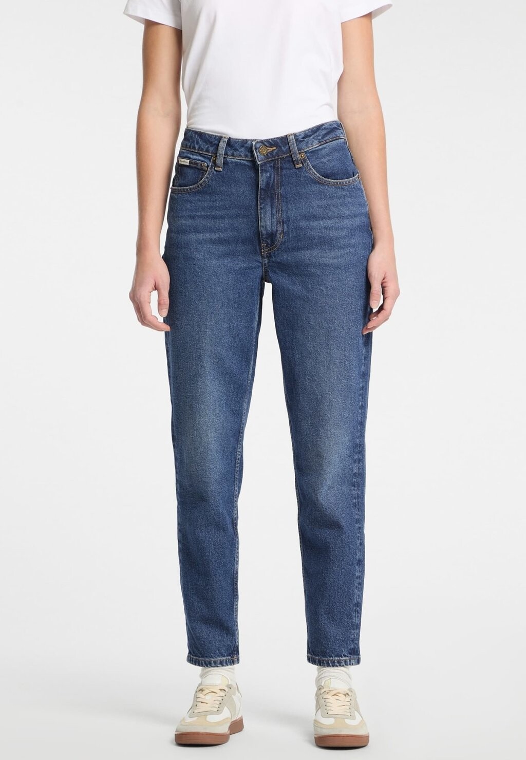 

Джинсы прямого кроя MOM Guess Jeans, темно-синий деним