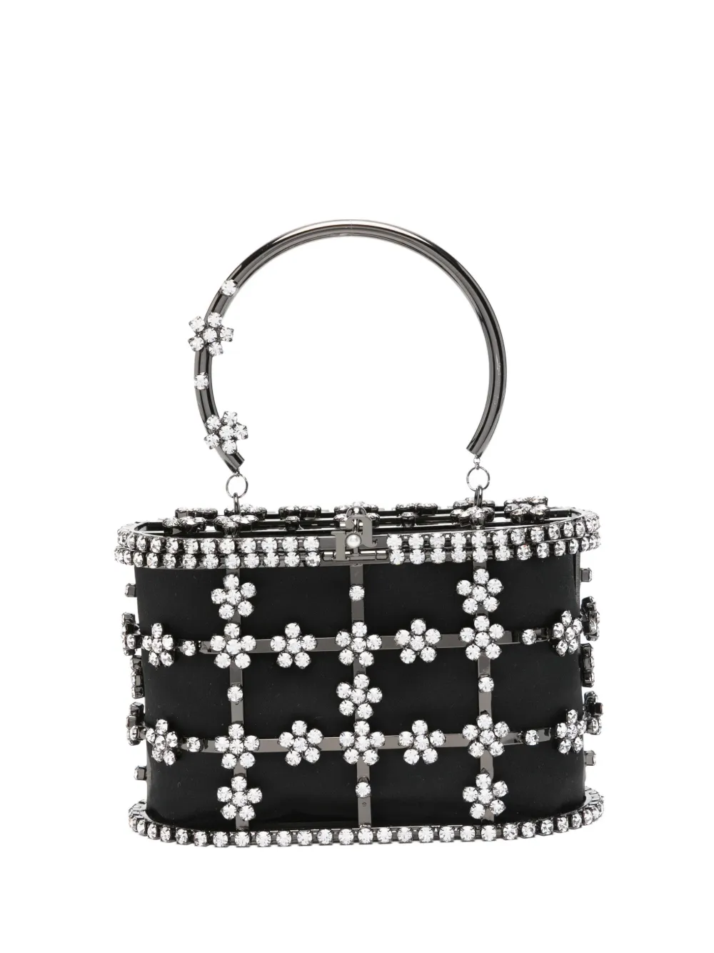

Мини-сумка Holli с верхней ручкой, украшенная кристаллами Rosantica, черный