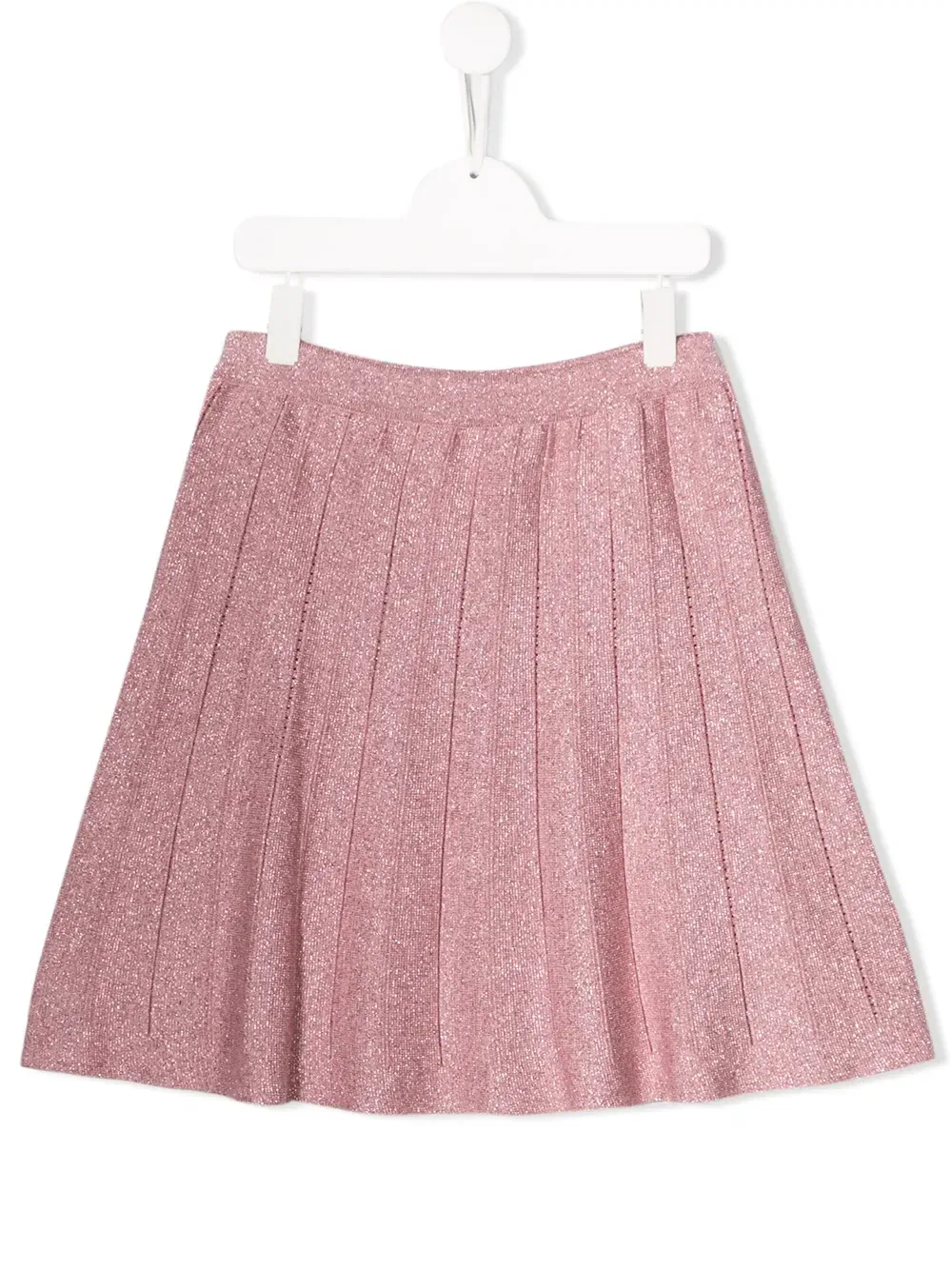 Юбка со складками Alberta Ferretti Kids, розовый