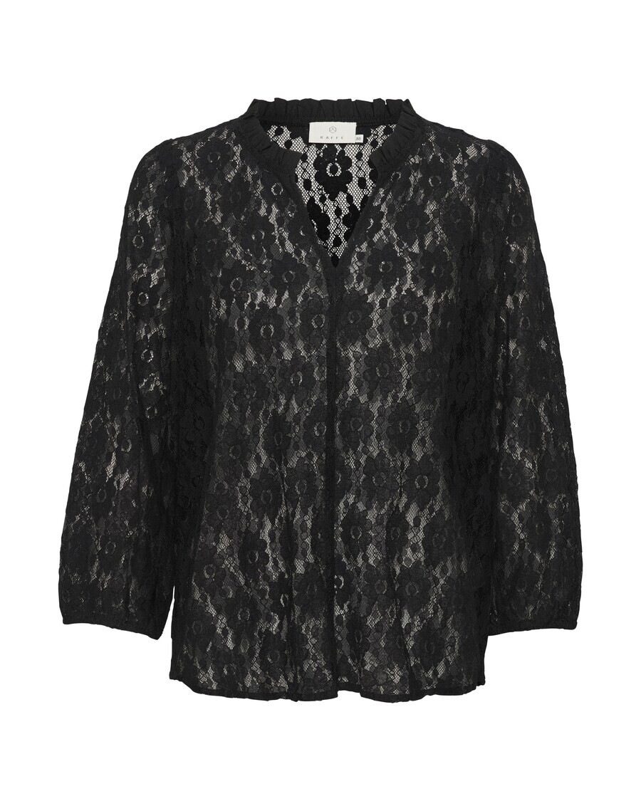 

Кружевная блузка Kaffe Blouse Sille, черный