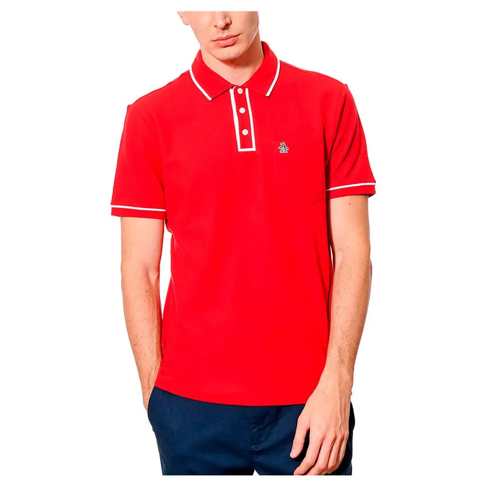 

Поло Original Penguin Earl Organic Pique, красный
