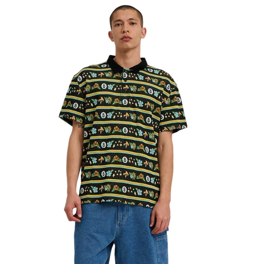 

Поло с коротким рукавом Santa Cruz Winkowski trip stripe, черный