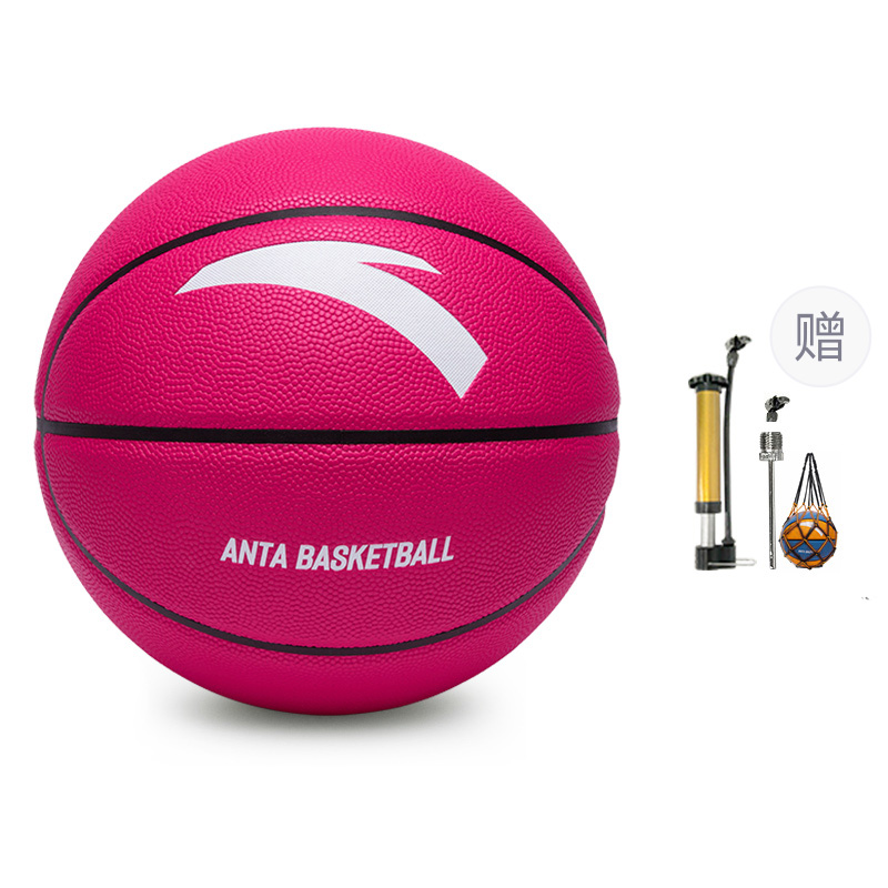 

ANTA Баскетбольный мяч PU Rose Red размер 7 для тренировок и соревнований